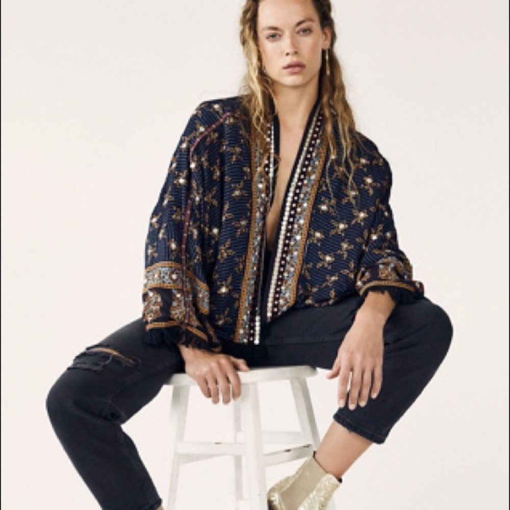 Free People cropped blazer